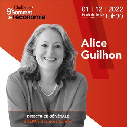 法國《挑戰》雜志經濟峰會:SKEMA商學院全球總校長Alice Guilhon博士受邀就“辭職潮”發表演講