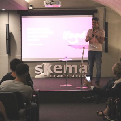 Head of artificial intelligence at iFood gives a guest lecture at SKEMA Brazil