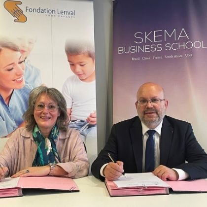 SKEMA Business School signs an agreement with Fondation Lenval