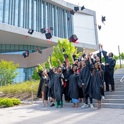BBA students' graduation celebration on SKEMA Raleigh campus