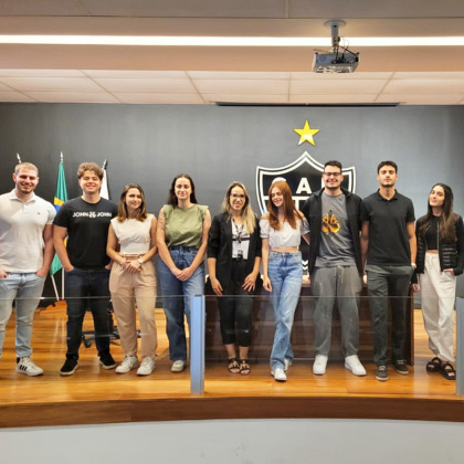 Brazil campus students at famous football club to meet innovation manager