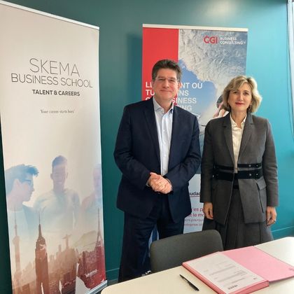 SKEMA人才與就業服務平臺與全球咨詢和數字服務領導者CGI簽署合作協議