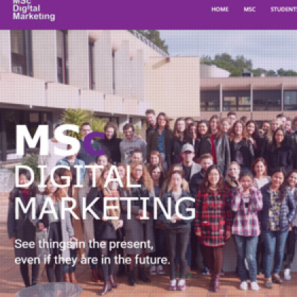 SKMEA商学院数字营销专业学生推出新网站