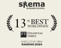 喜报！SKEMA跻身全球Top13！《金融时报》EMBA排行榜揭晓！