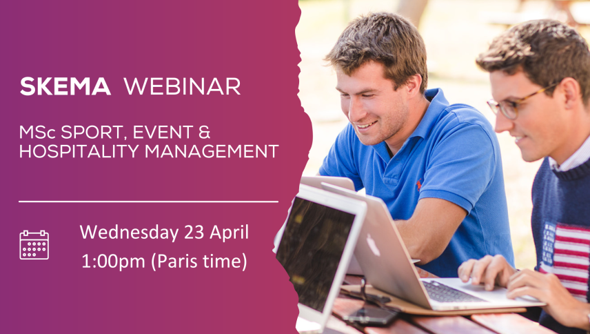 Webinar: MSc Sport, Event & Hospitality Management Webinar: MSc Sport, Event & Hospitality Management