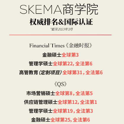 SKEMA 2023秋季申请进入尾声!这些关键信息请收好... SKEMA 2023秋季申请进入尾声!这些关键信息请收好...